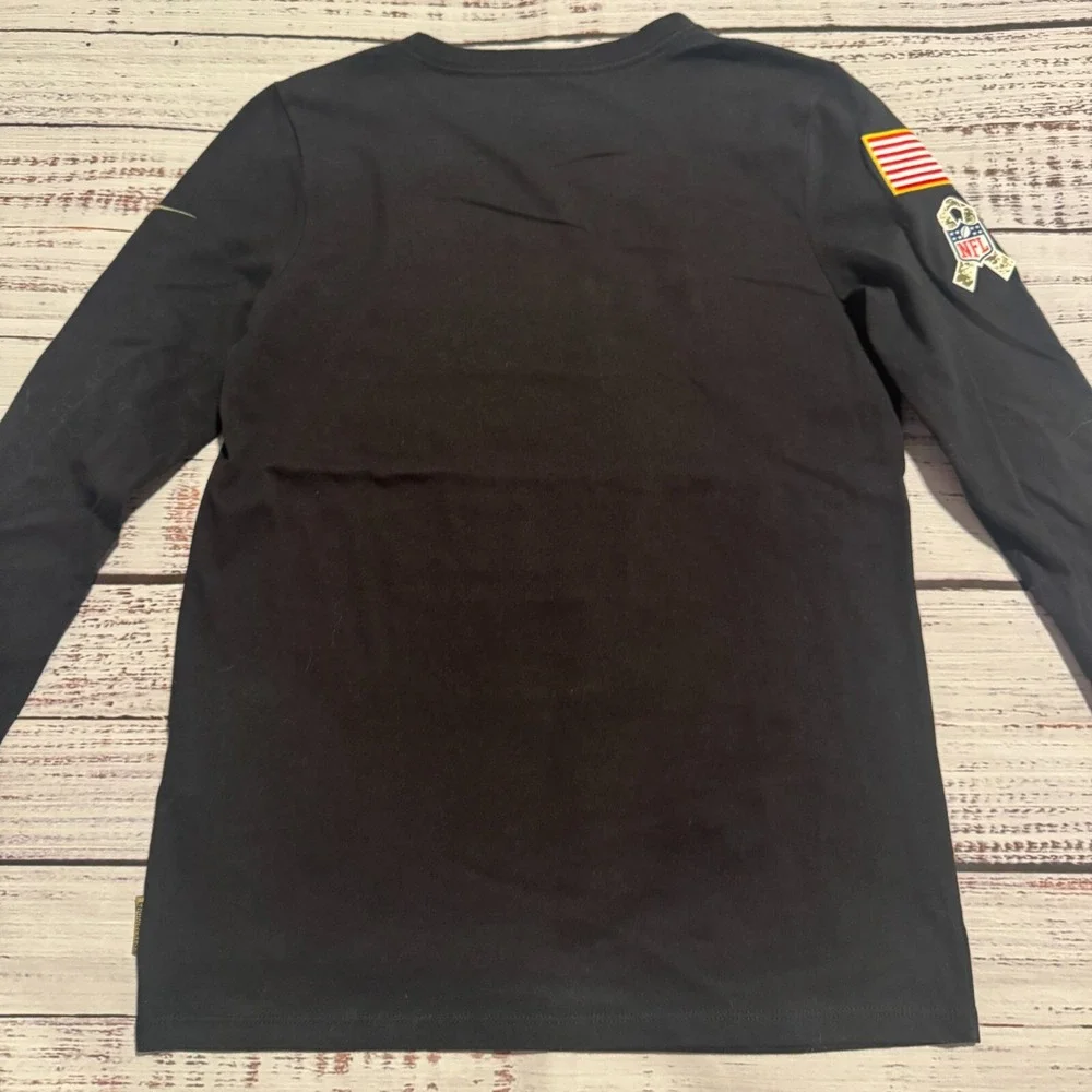 Nike Green Bay‎ Packers Dry Fit NFL Salute to Service Black Shirt Youth Size M